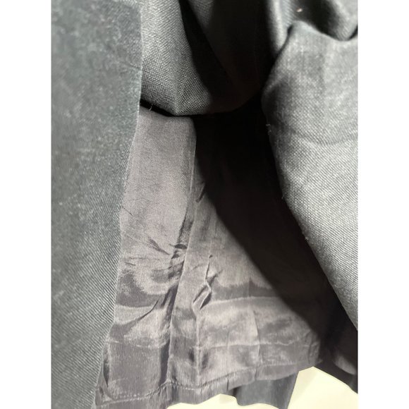 Prize Skirt Women Sz 6 Black A Line Full Solid Linen Blend Neutral Bohemian Dark - Picture 10 of 12